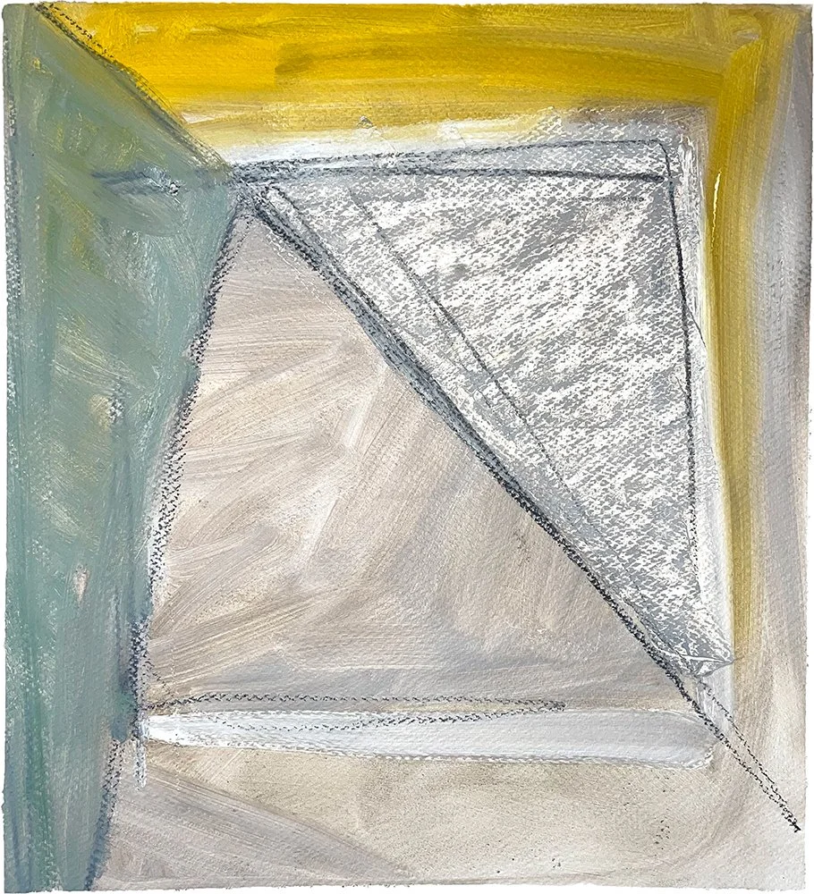 In Short (1989)  I  Oil on paper  I  18x16.125 in.