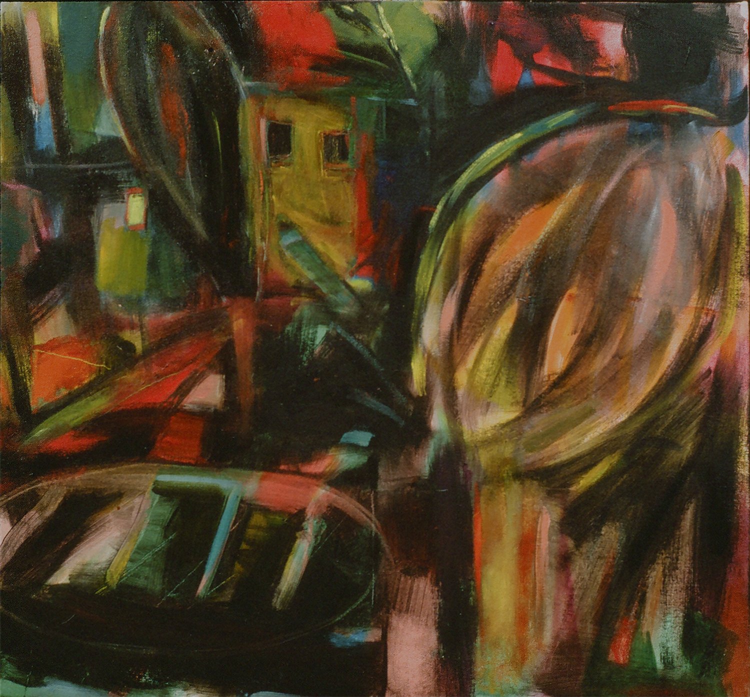 Snapshots in the Dark 5 (1990)  I  Oil on canvas  I  26x28 in.