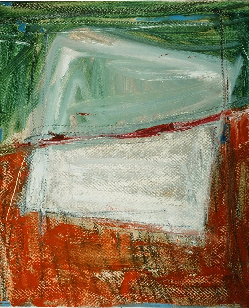 Submerged 1 (1989)  I  Oil on paper  I  18x16.125 in.