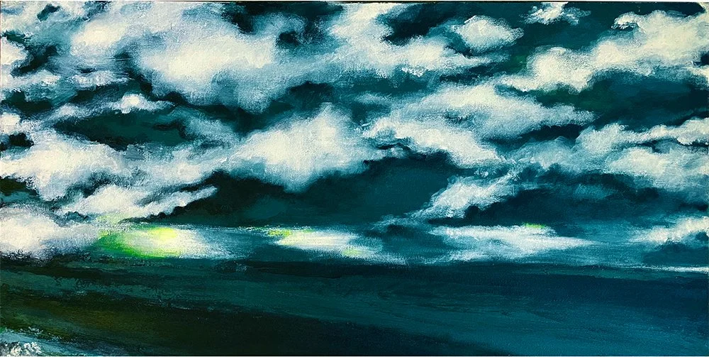 Like a cloud passing 2 (2004)  I  Acrylic on canvas  I  20x40 in.