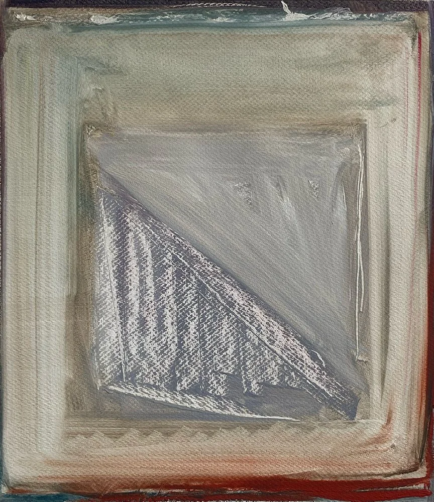 Lavendar Life (1989)  I  Oil on paper  I  18x16.125 in.