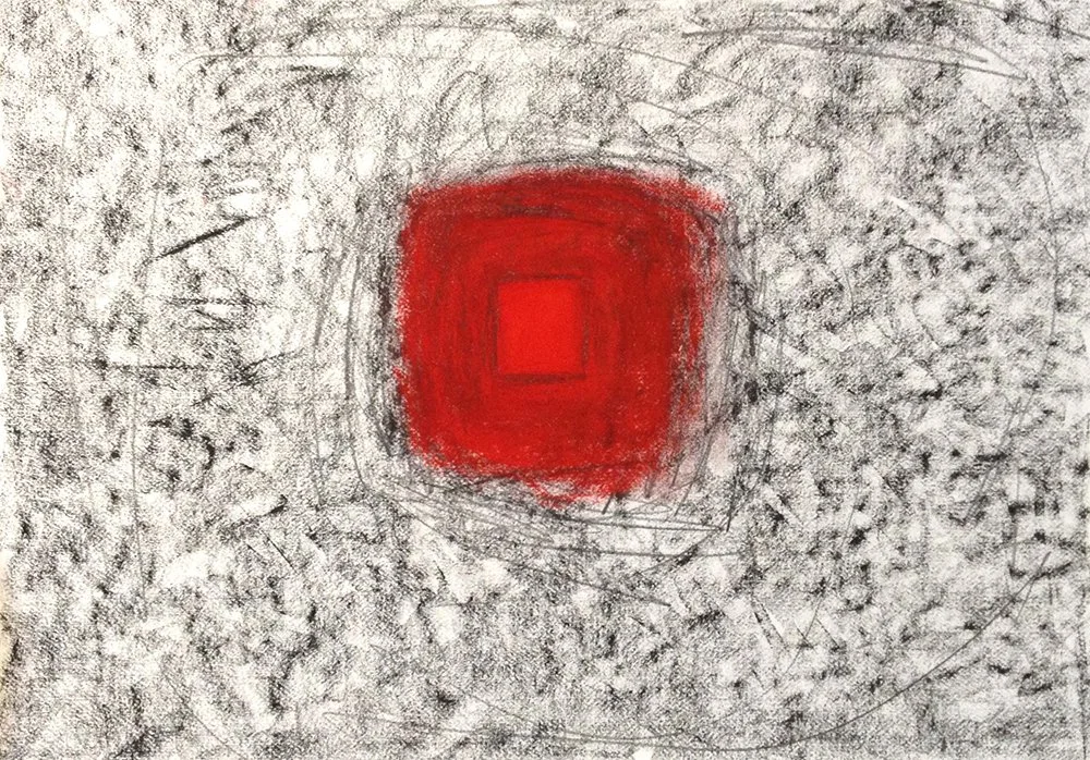 Red Pools 2 (2014)  I  Pastel on paper  I  18x22 1/2 in.