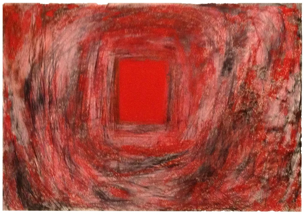 Red Pools 9 (2014)  I  Pastel on paper  I  18x26 1/2 in.