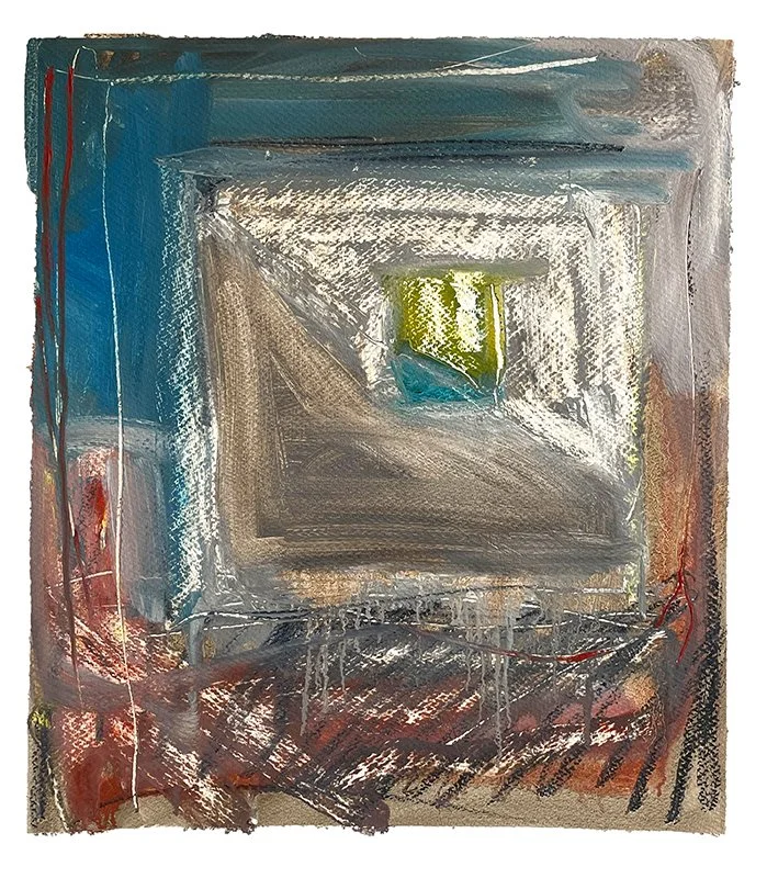The Light is On But Nobody's Home (1989)  I  Oil on paper  I  18x16.125 in.