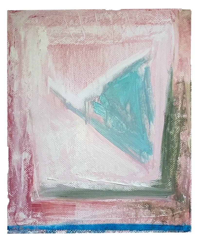 Ode to Kandinski (1989)  I  Oil on paper  I  18x16.125 in.