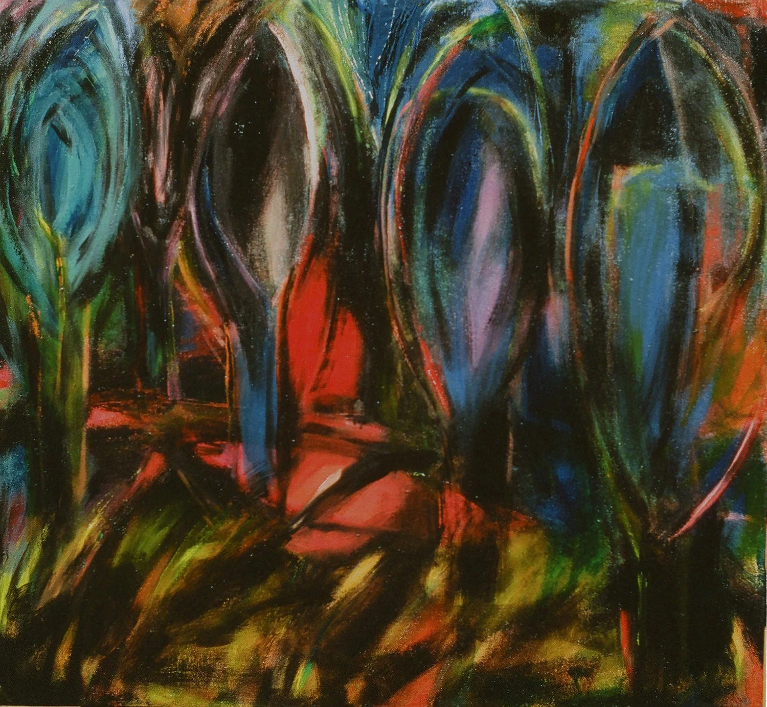 Snapshots in the Dark 7 (1990)  I  Oil on canvas  I  26x28 in.