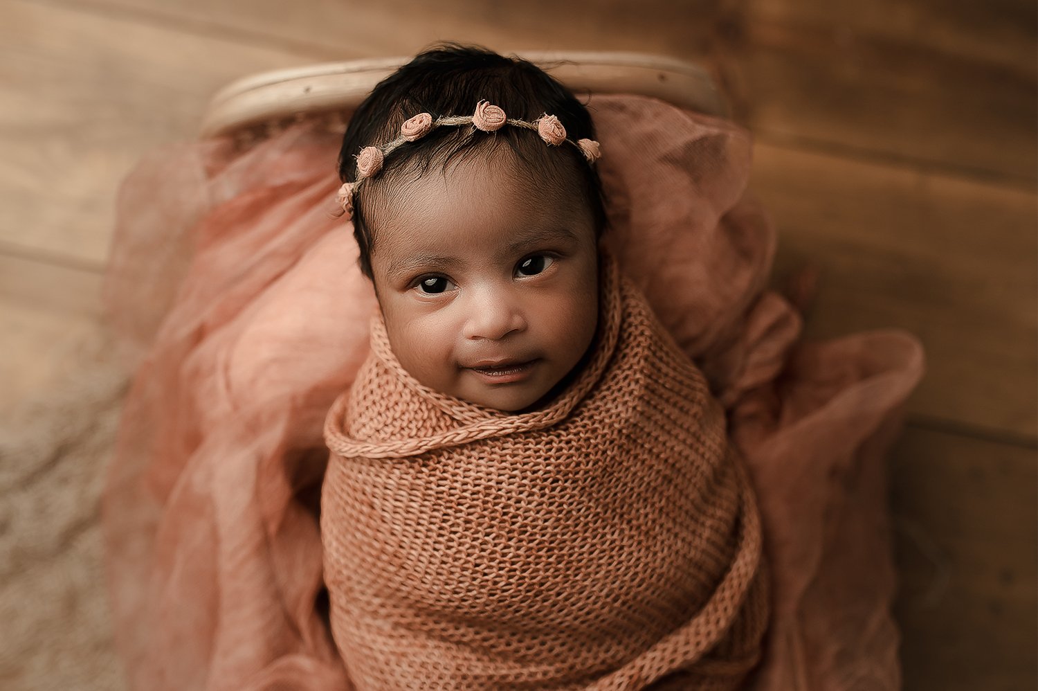 Jessica Fenfert Baltimore Maryland Newborn Photographer baby in bed pose