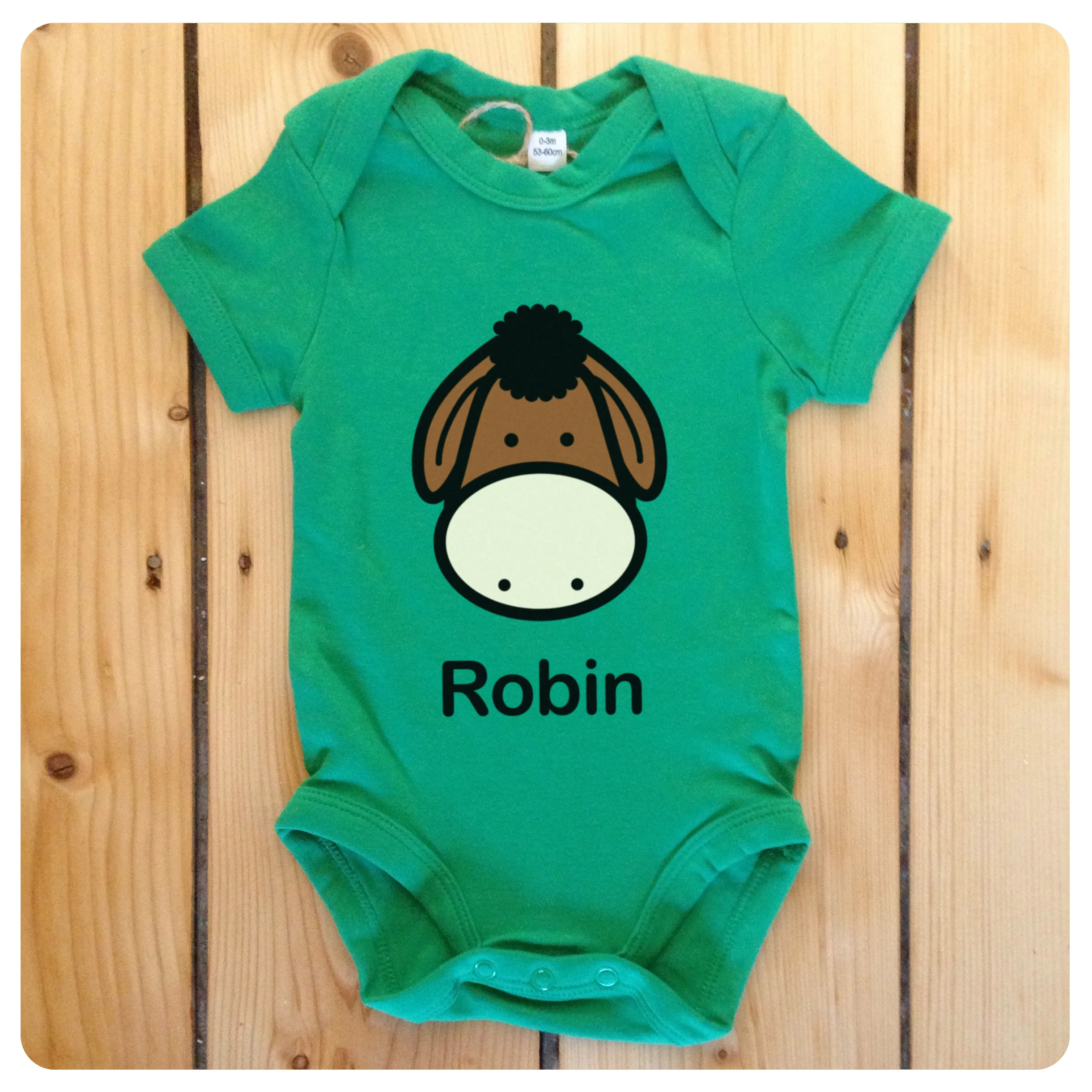 green baby grow