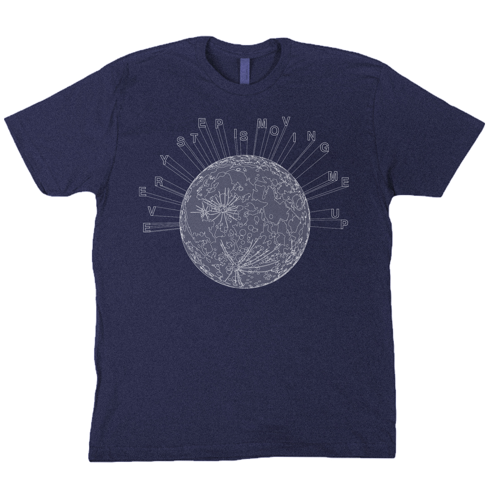 Every Step Is Moving Me Up Navy Marl T-Shirt