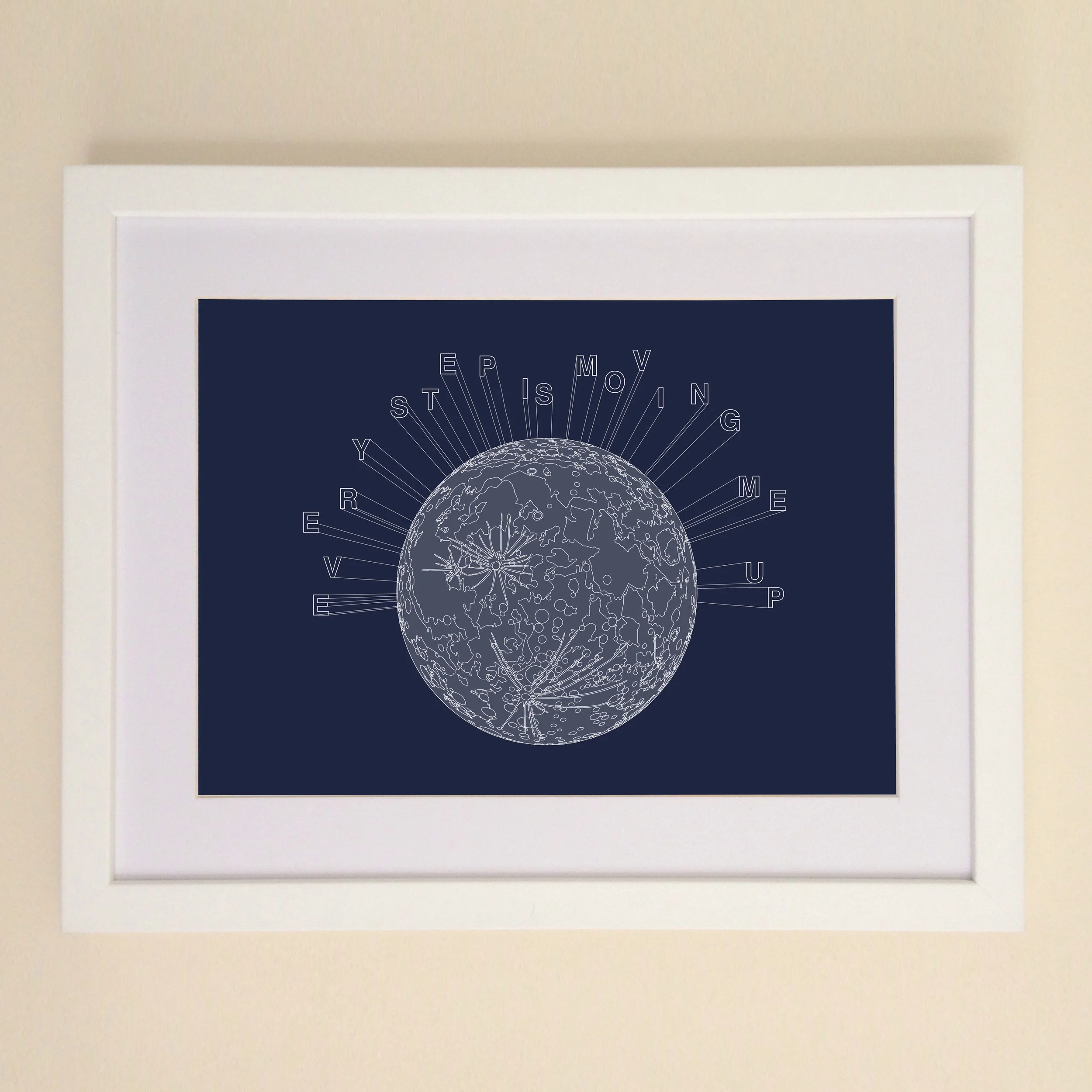 Every Step Is Moving Me Up Art Print available in A4 or A3 printed on Archival Matte Paper