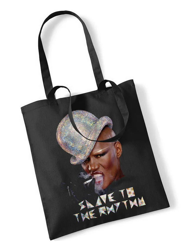 Grace Jones Black Tote Bag
