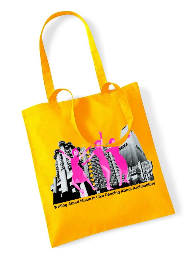 Writing About Music Is Like Dancing To Architecture Tote Bag