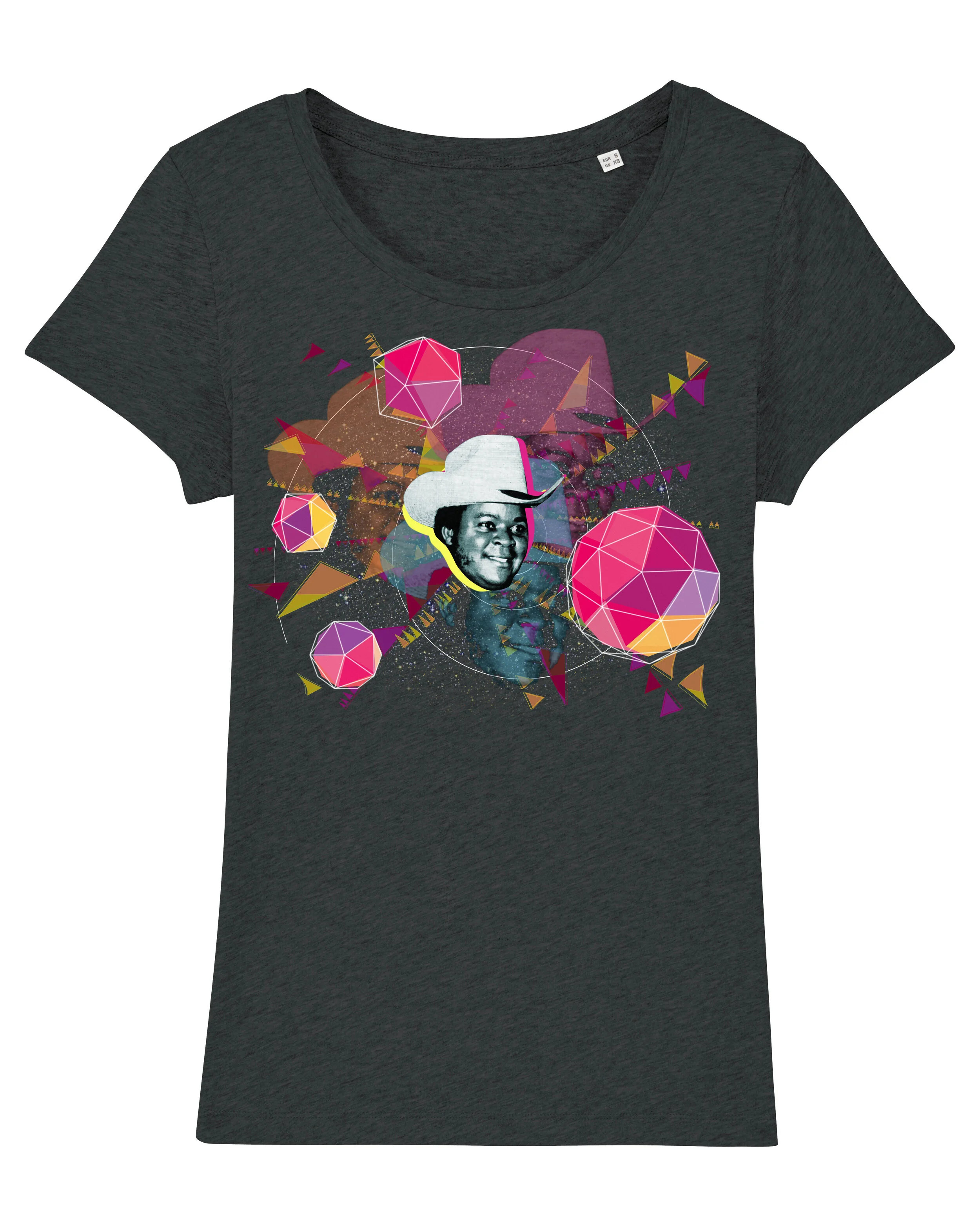 Cosmic William Oyeabor Dark Grey Womens T-Shirt