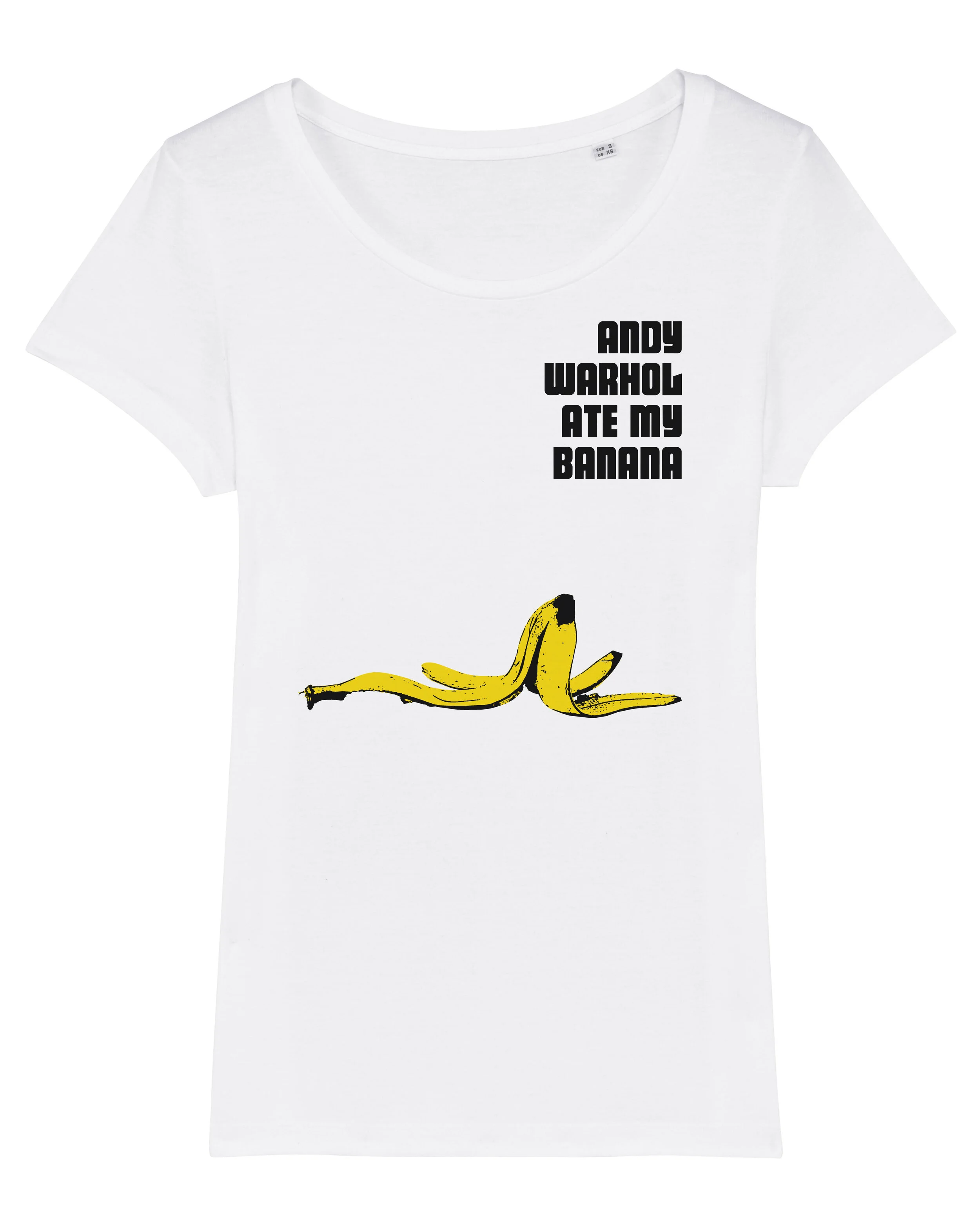 Andy Warhol Ate my Banana Womens T-Shirt (Copy)