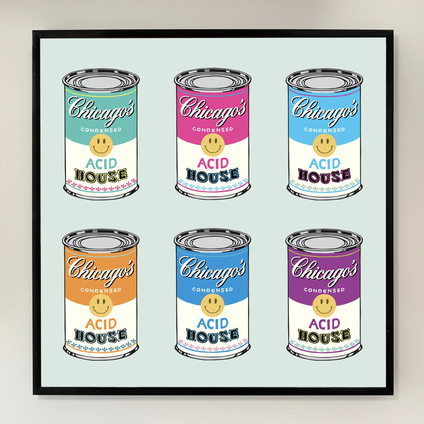 Acid House Soup 12x12 inch Art Print printed on Archival Matte Paper