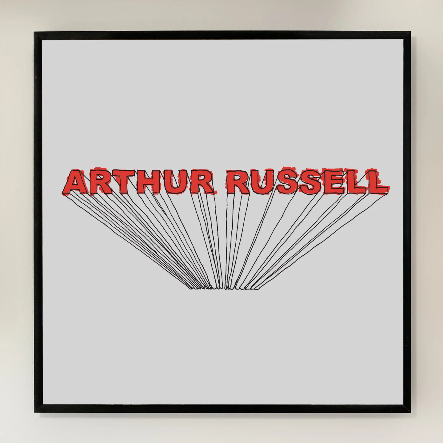 Arthur Russell 12x12 inch Art Print printed on Archival Matte Paper