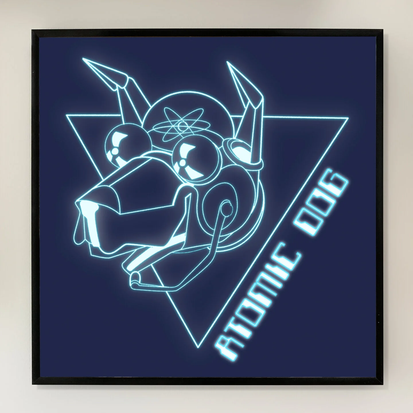 Atomic Dog 12x12 inch Art Print printed on Archival Matte Paper