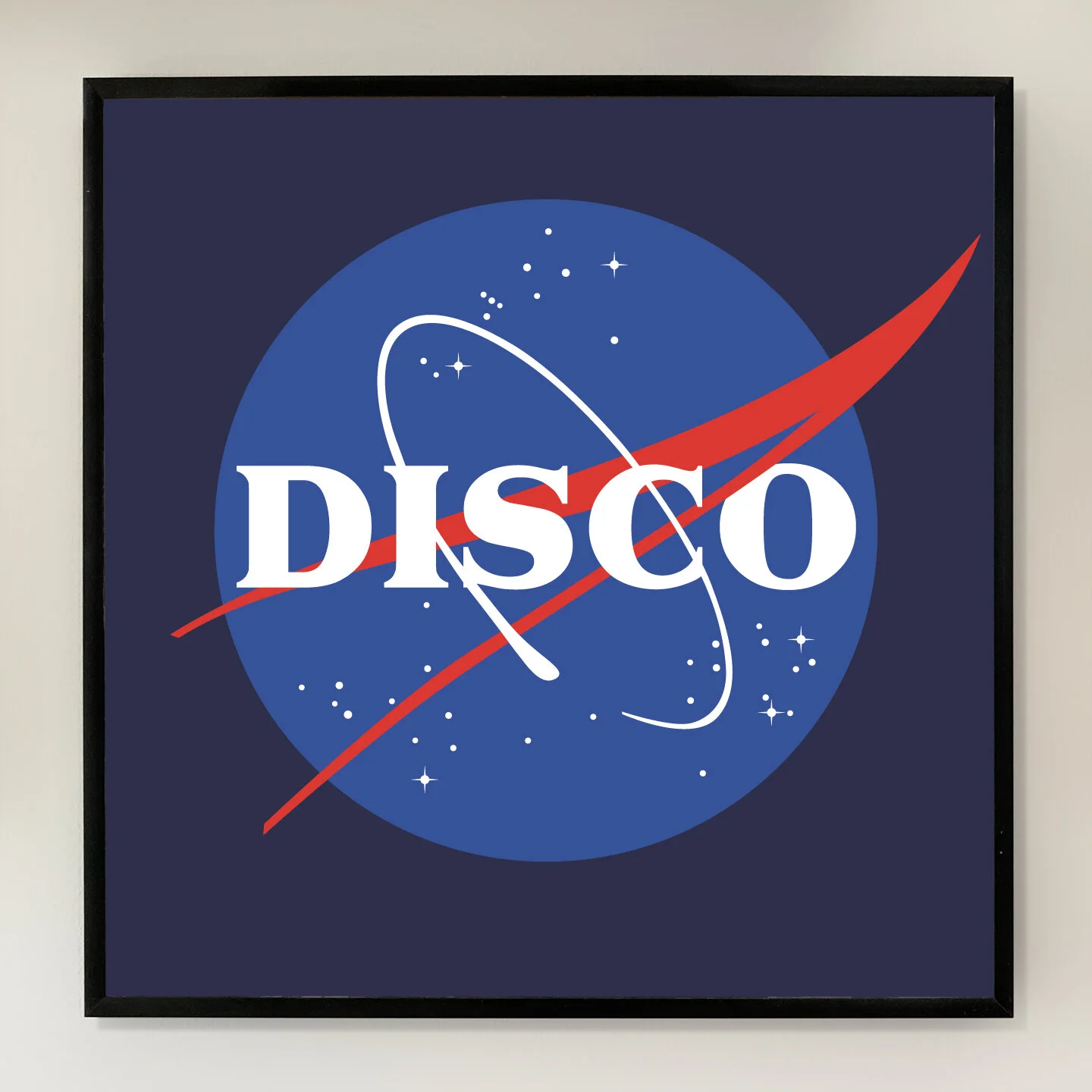 Disco (Cosmic) 12x12 inch Art Print printed on Archival Matte Paper
