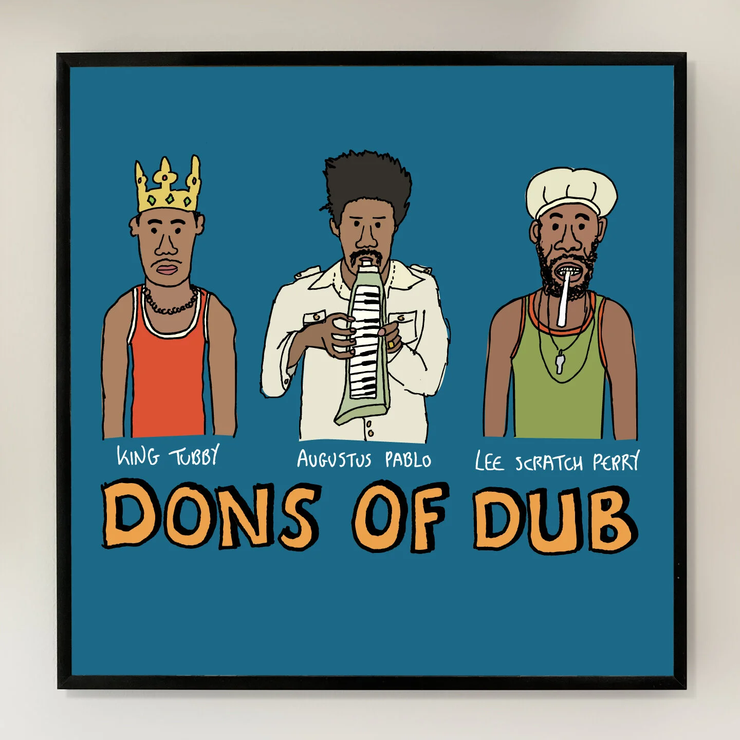 Dons Of Dub 12x12 inch Art Print printed on Archival Matte Paper