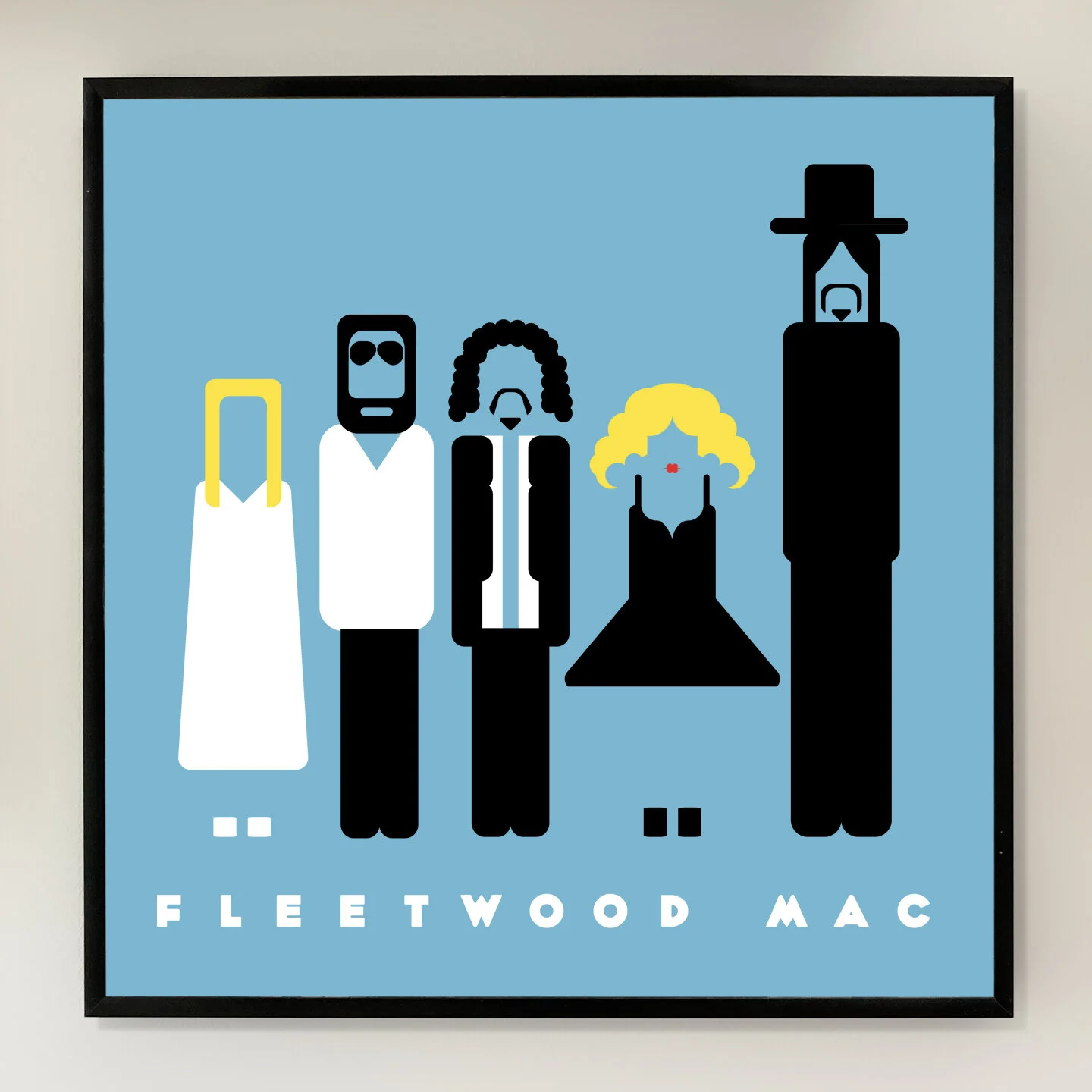 Fleetwood Mac 12x12 inch Art Print printed on Archival Matte Paper
