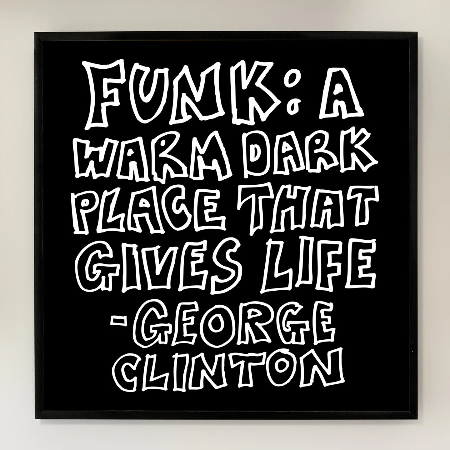 Funk Definition 12x12 inch Art Print printed on Archival Matte Paper