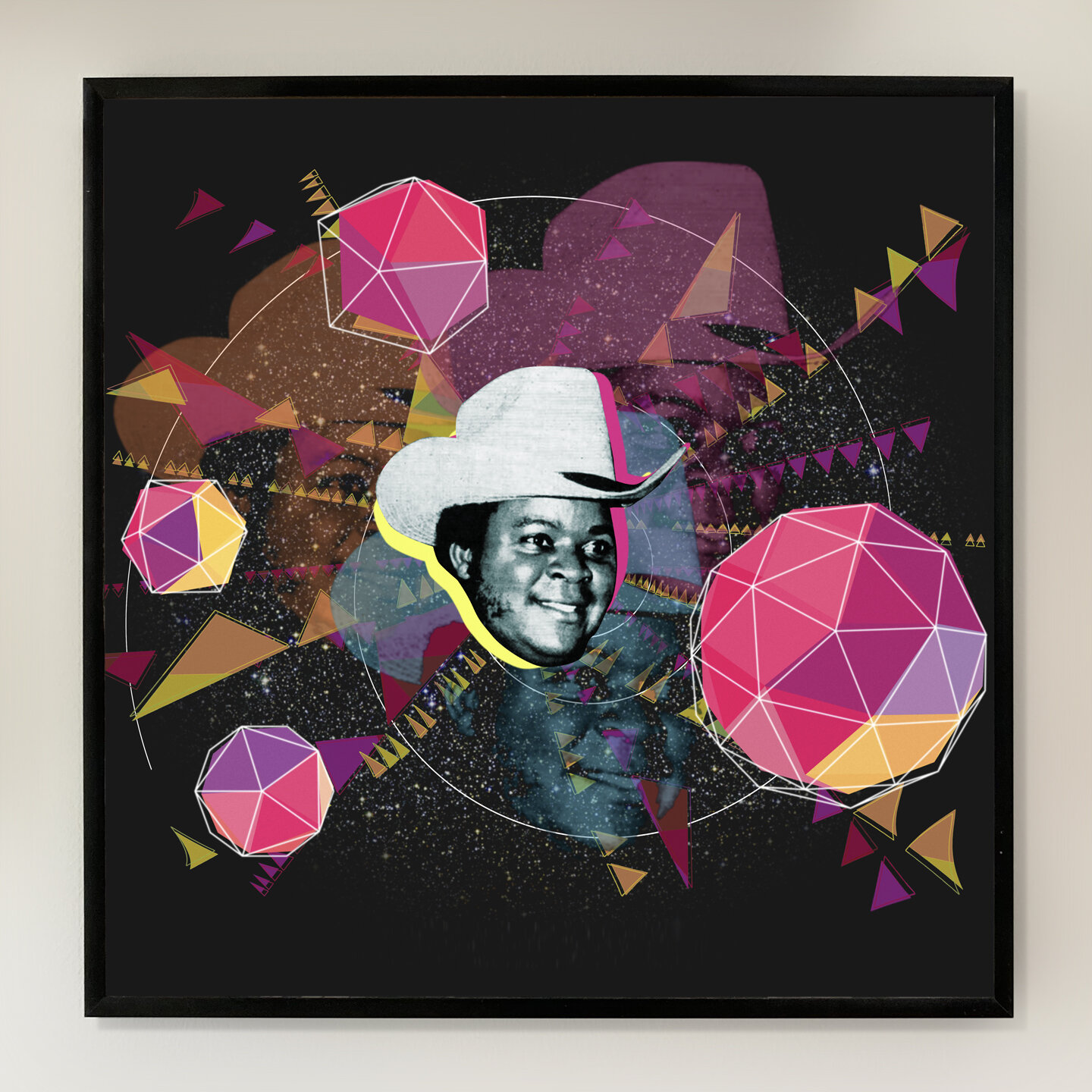 Onyeabor In Space 12x12 inch Art Print printed on Archival Matte Paper