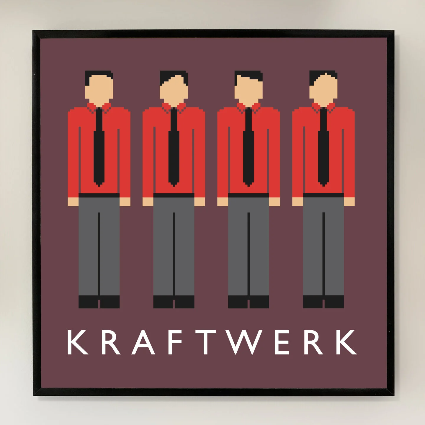 Kraftwerk 12x12 inch Art Print printed on Archival Matte Paper