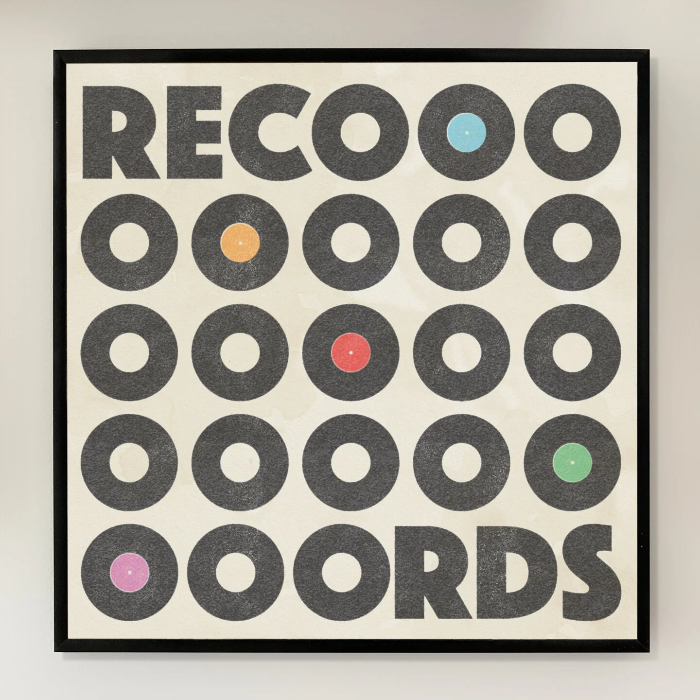 RECOOORDS 12x12 inch Art Print printed on Archival Matte Paper