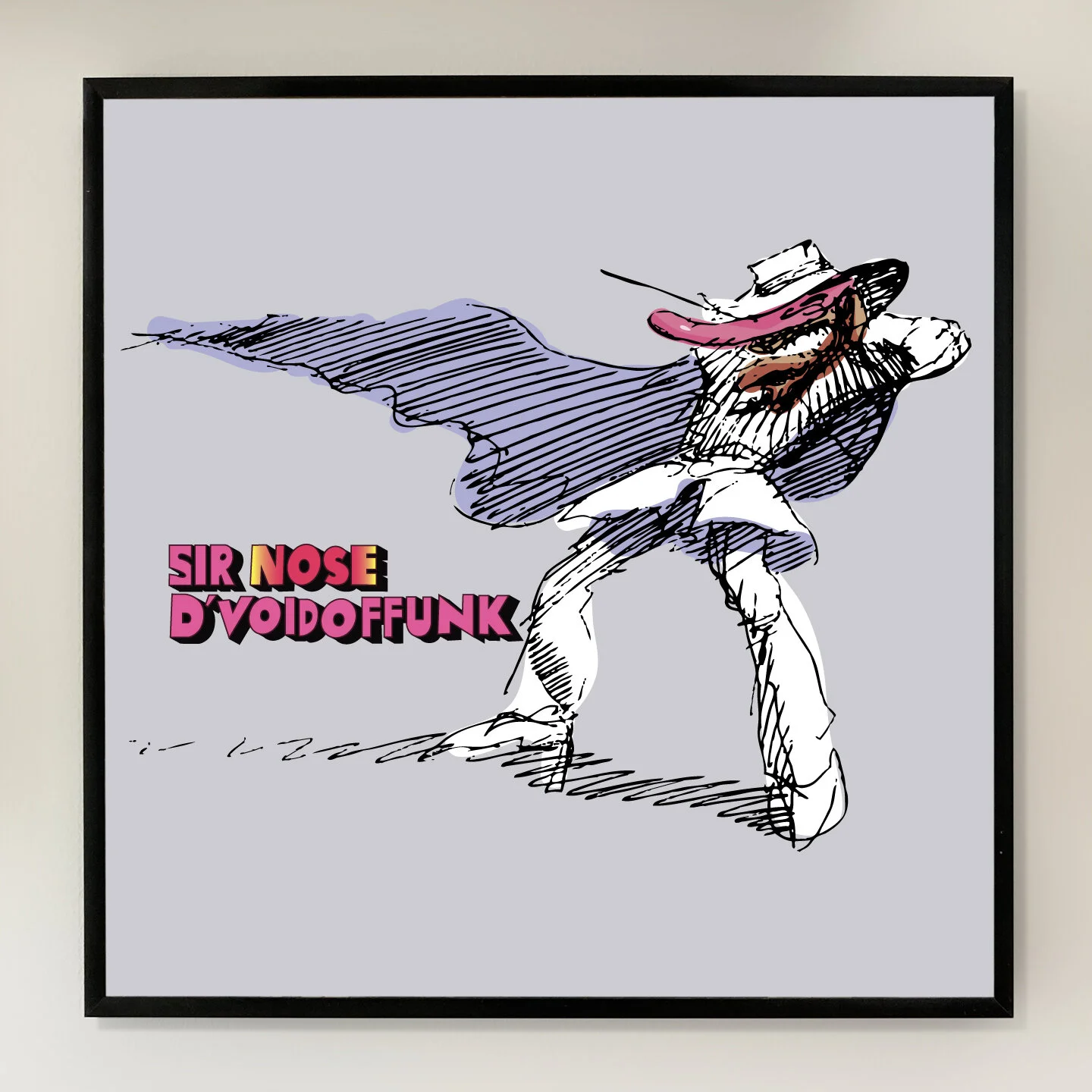 Sir Nose D'VoidofFunk 12x12 inch Art Print printed on Archival Matte Paper