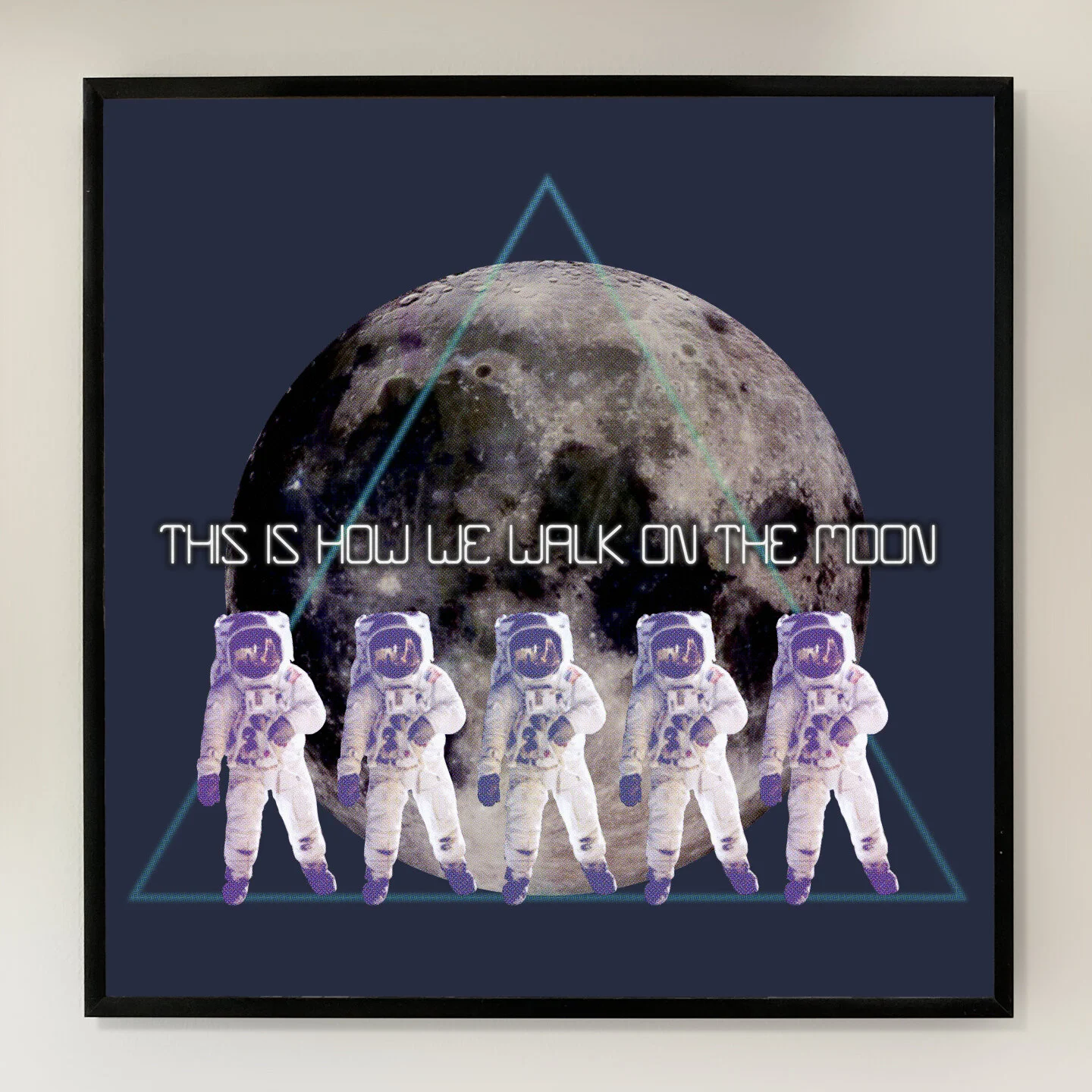 This Is How We Walk On The Moon 12x12 inch Art Print printed on Archival Matte Paper