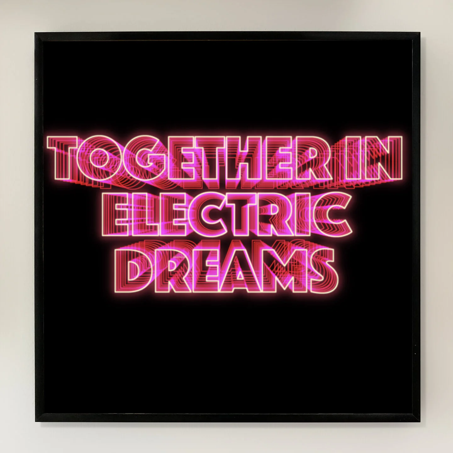Together In Electric Dream 12x12 inch Art Print printed on Archival Matte Paper