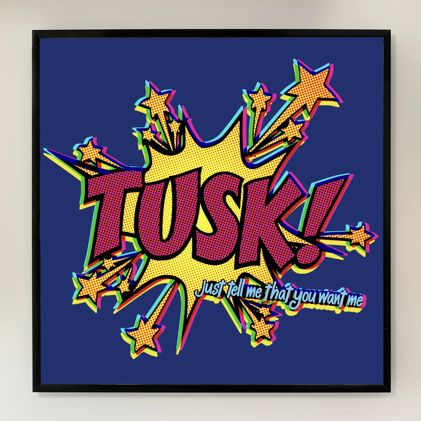 TUSK! 12x12 inch Art Print printed on Archival Matte Paper