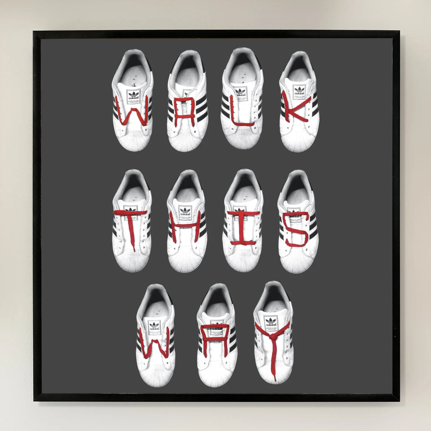 Walk This Way 12x12 inch Art Print printed on Archival Matte Paper