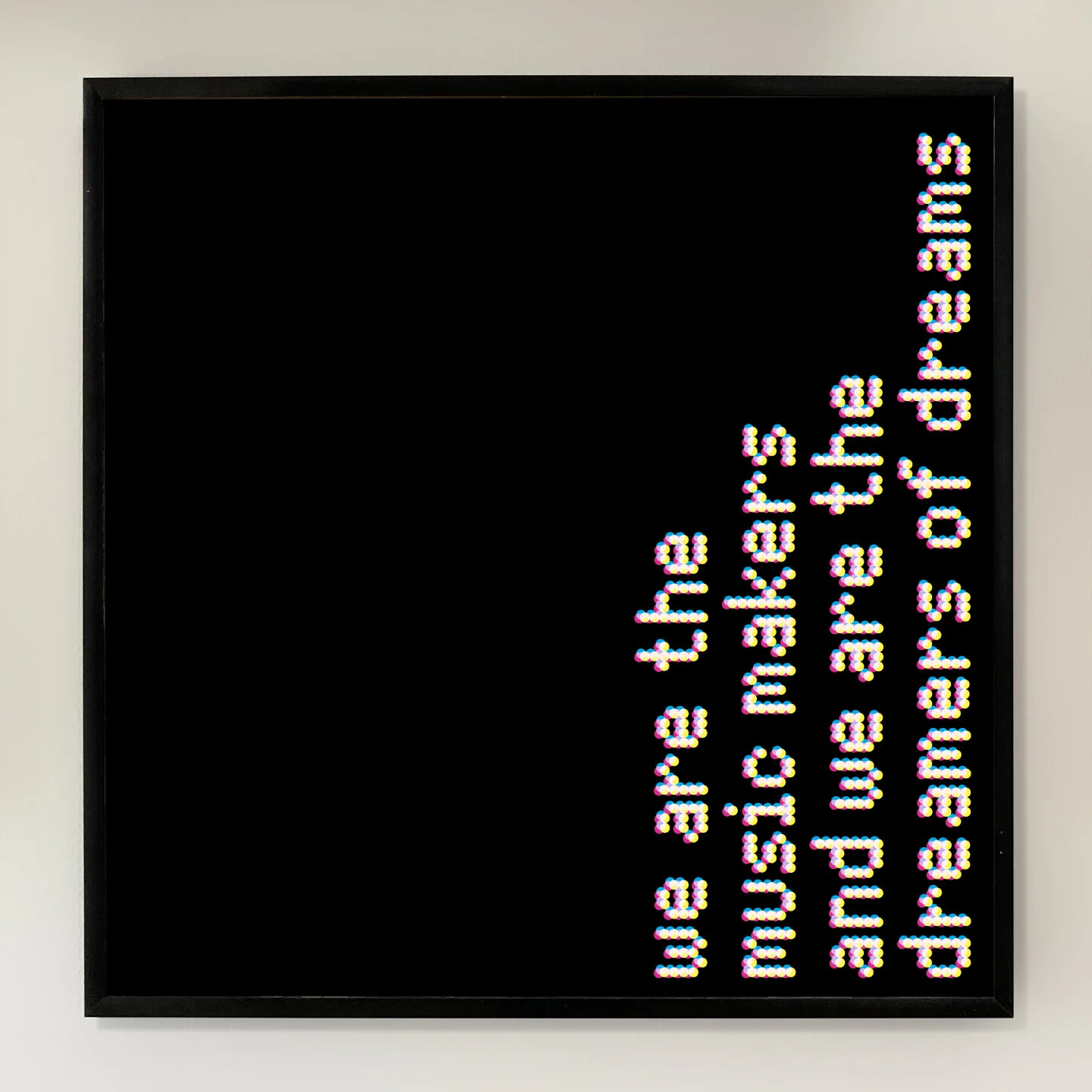 We Are The Music Makers 12x12 inch Art Print printed on Archival Matte Paper