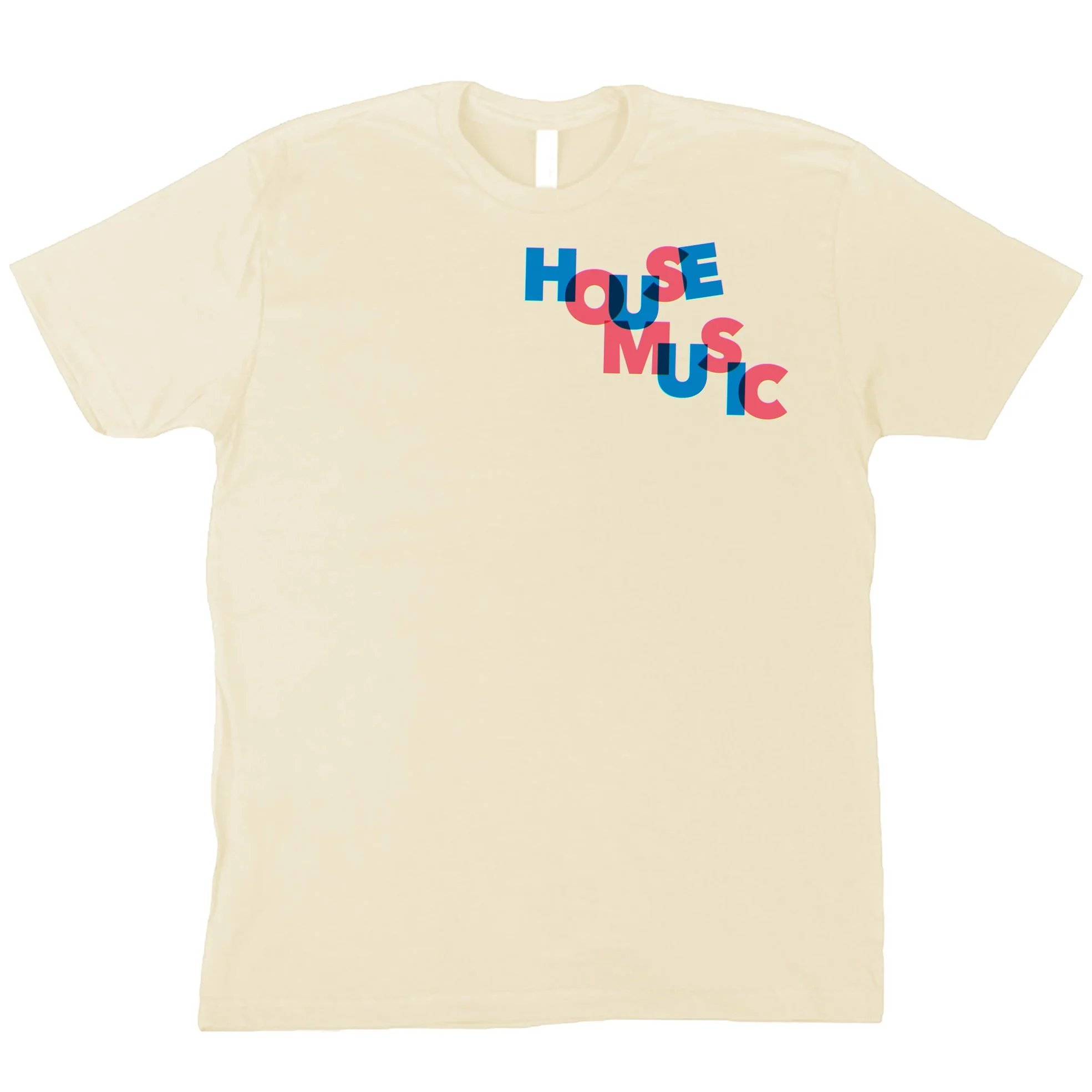 HOUSE MUSIC cream T-Shirt