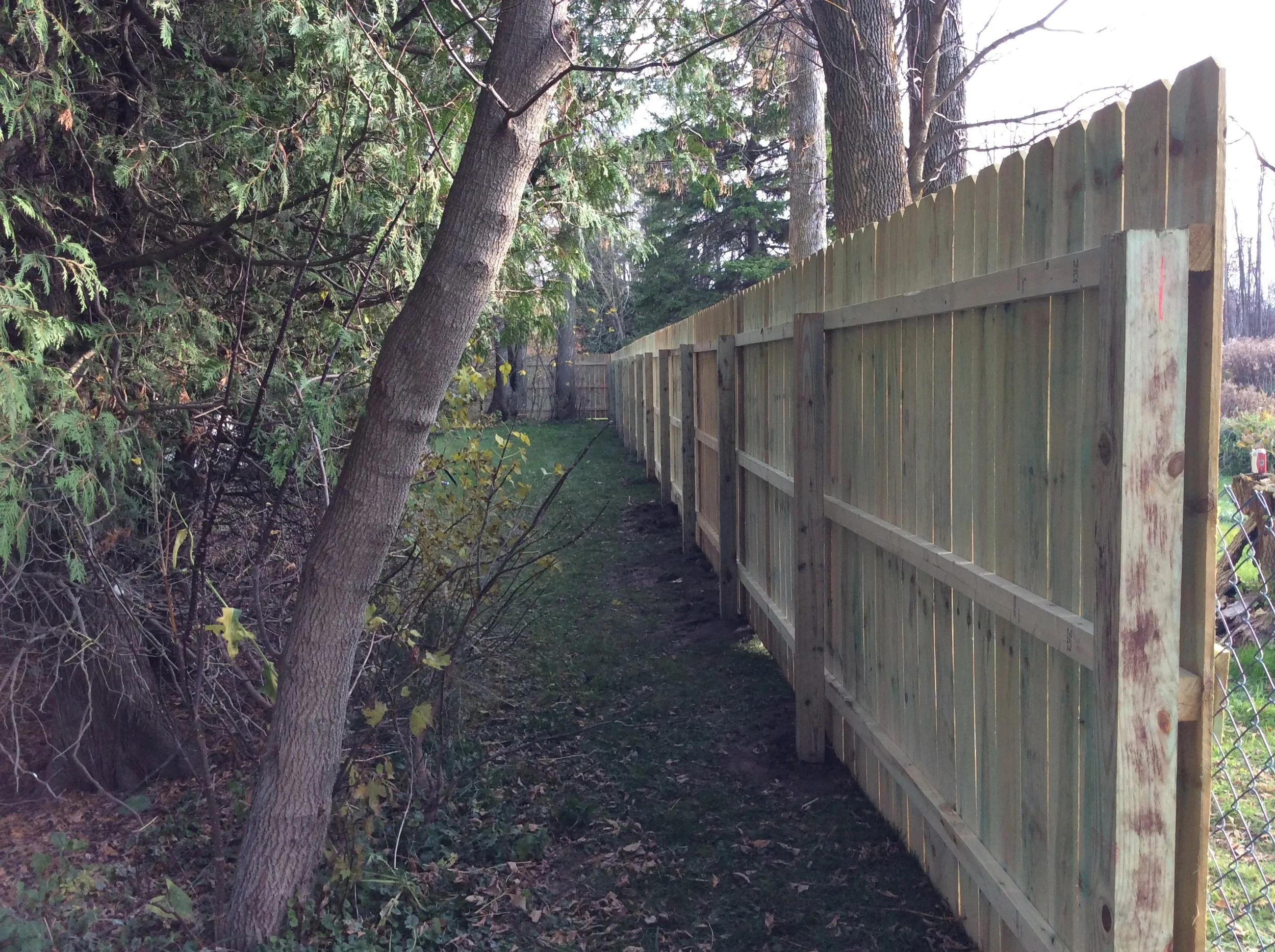 Wood Privacy Fencing