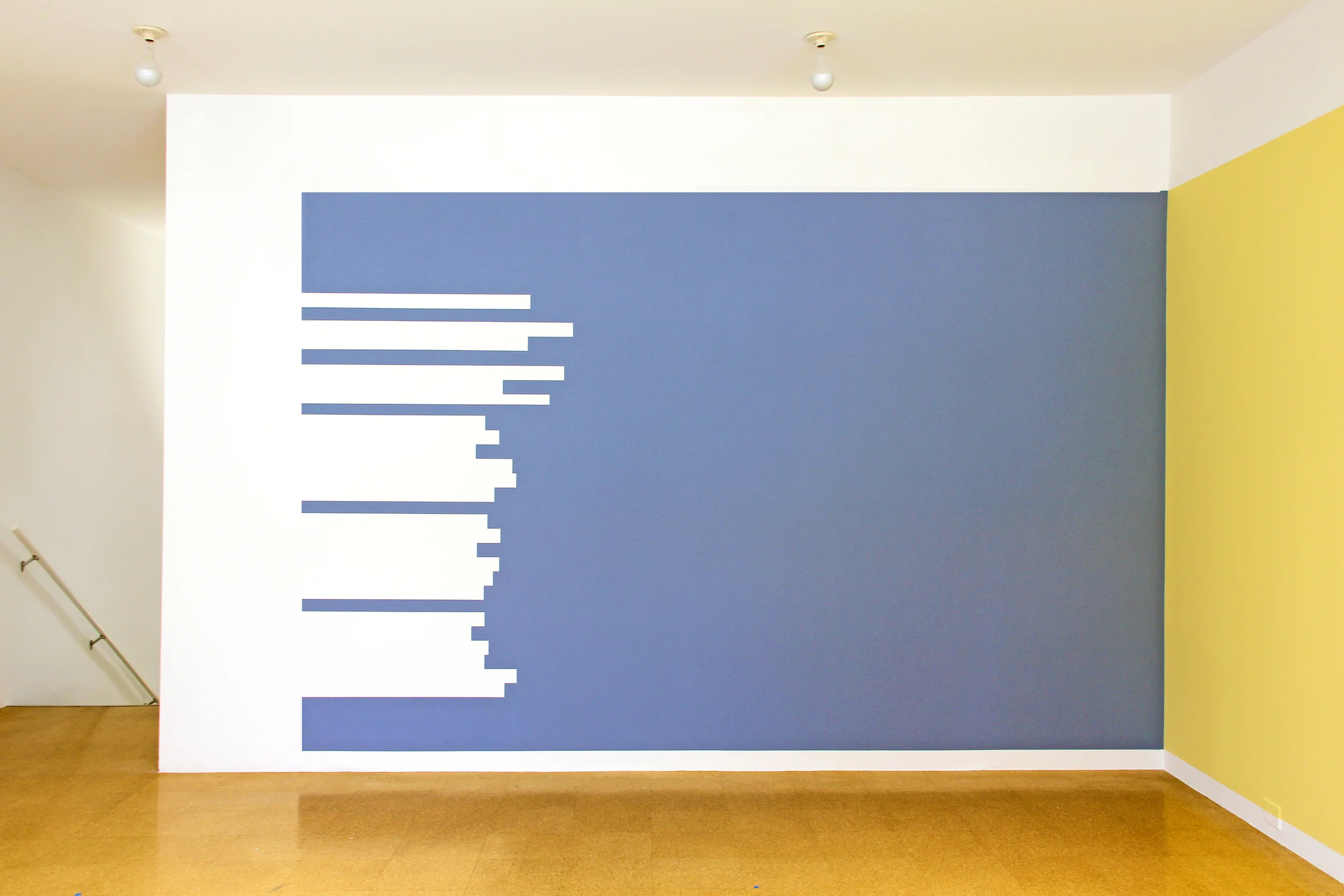 El cementerio Marino (Paul Valéry) , 2012 Pintura sobre muro / Paint on wall Medidas variables / Dimensions variable