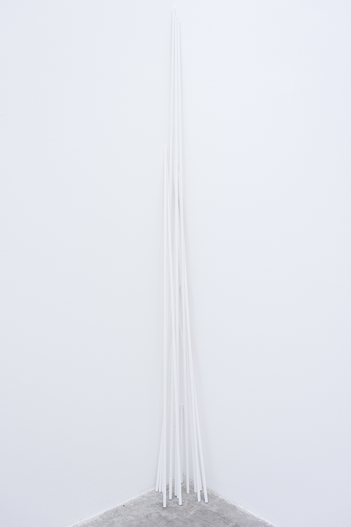 El gran poema del siglo XX (México) / The Great Poem of Twentieth-Century (Mexico) ,2015 Aluminio, pintura electrostática / Aluminum, electrostatic painting Medidas variables / Variable dimensions