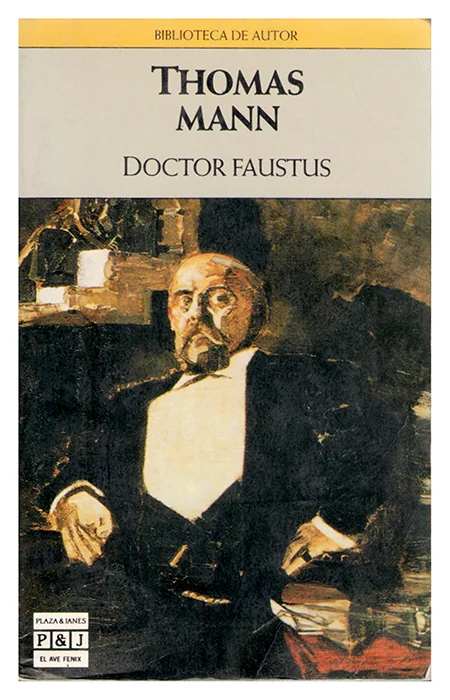 Faustus por Faustus (24 años) / Faustus for Faustus (24 years) , 2013 Acción, edición de Doctor Faustus de Thomas Mann, impresión digital y tinta sobre papel / Action, edition of Doctor faustus by Thomas Mann, digital print and ink on paper