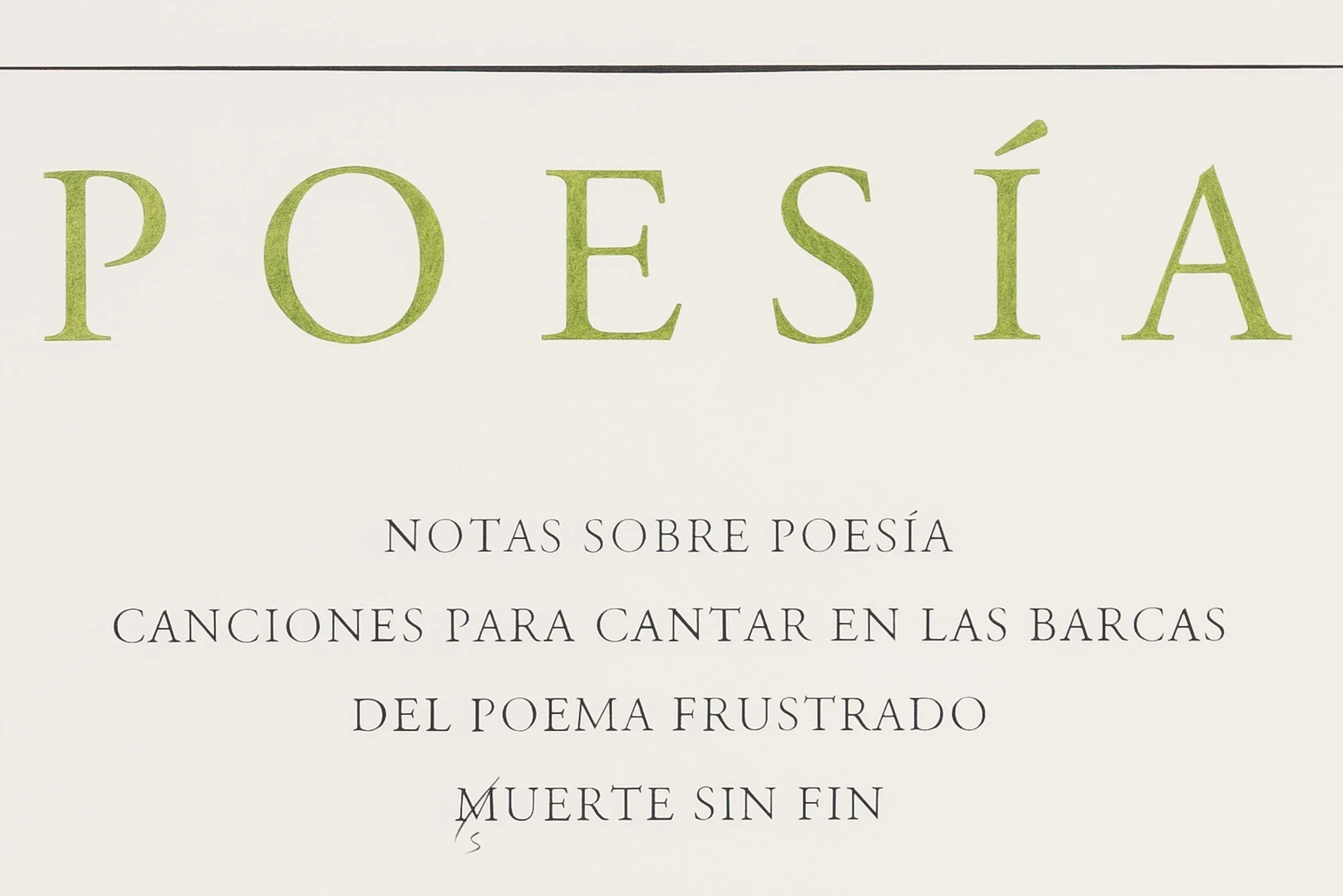 José Gorostiza. Poesía. 1939 – 2017 / José Gorostiza. Poetry. 1939 - 2017 , 2017 Lápiz y lápiz de color sobre papel de algodón / Pencil and colored pencil on cotton paper 150 x 100 cm Detalle / Detail