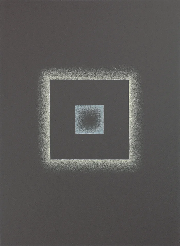 Ensayo sobre la contemplación / An Essay on Contemplation , 2018 lápiz de color sobre papel / coloured pencil on paper 37.5 x 27.5 cm