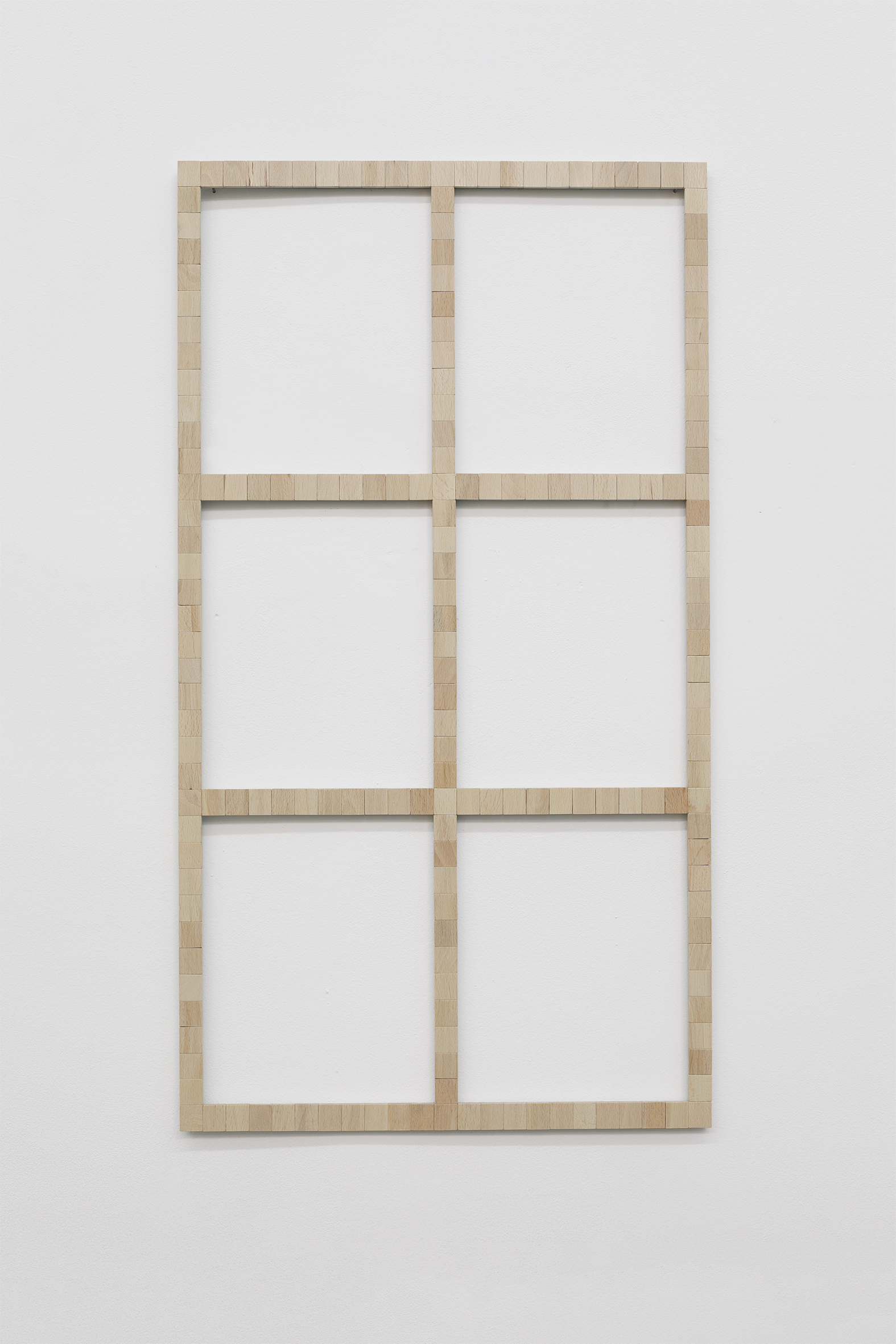   Word-Window (Universitatstrasse 29)  , 2019  Fichas de scrabble / Scrabble tiles  74 x 42.5 cm   