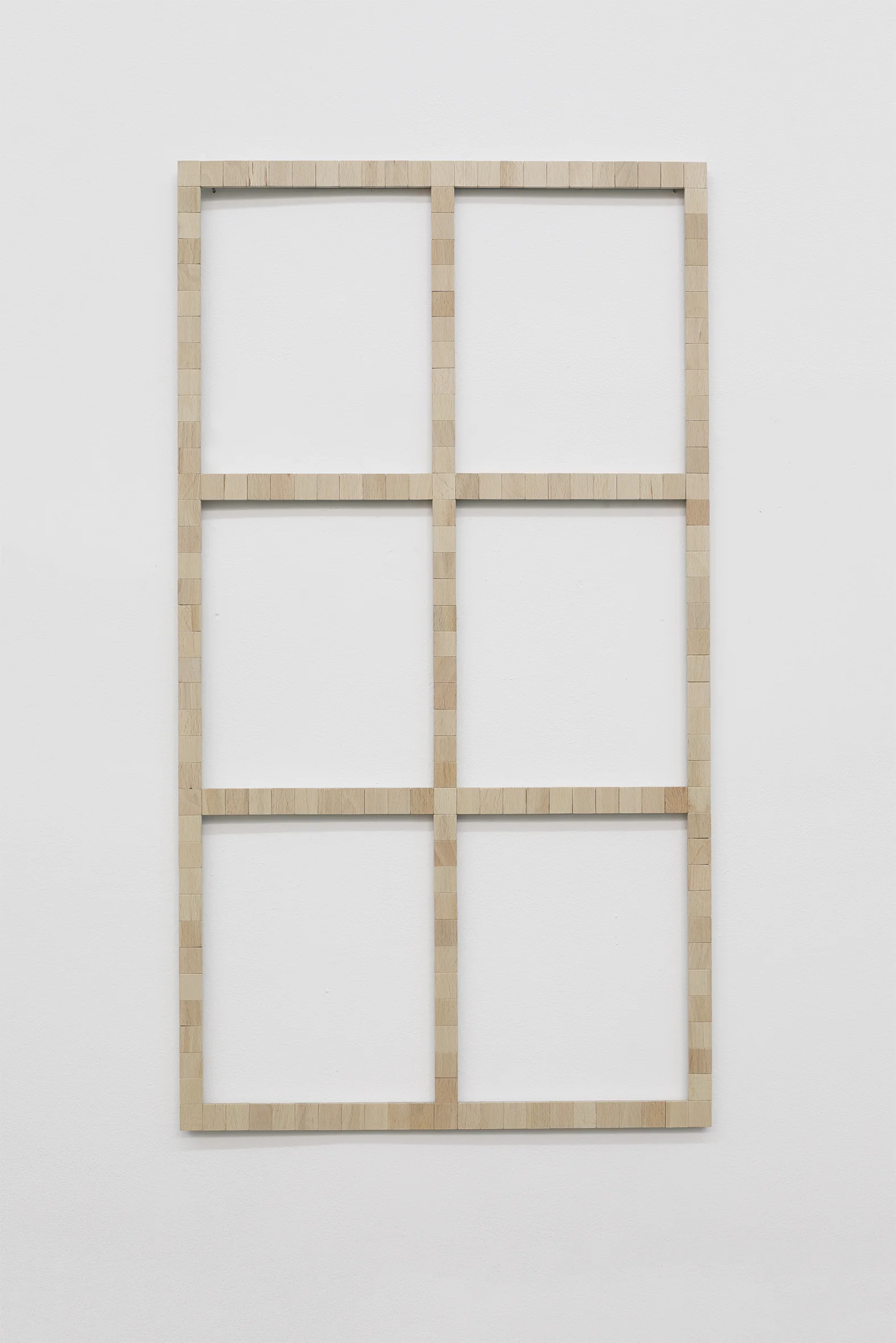 Word-Window (Universitatstrasse 29) , 2019 Fichas de scrabble / Scrabble tiles 74 x 42.5 cm