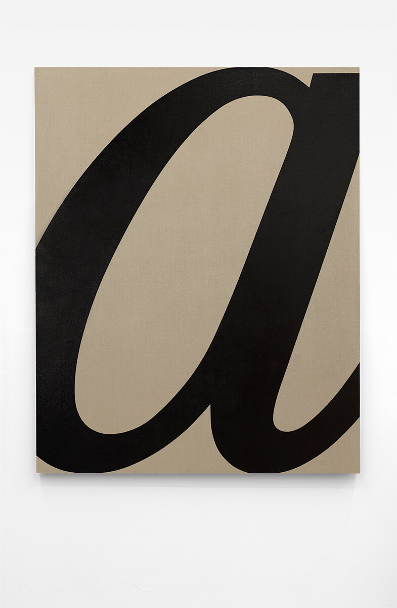   Toda letra es la última letra (A) , 2020  Acrílico sobre lino / Acrylic on linen  152.5 x 122 cm 