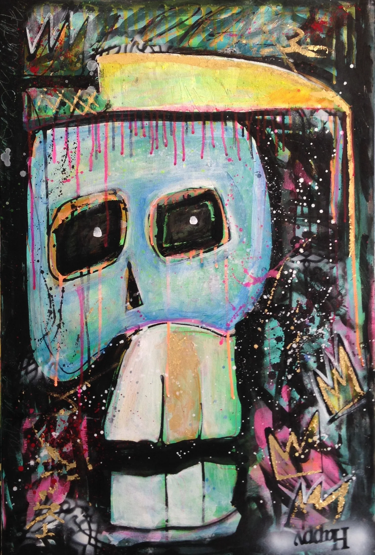 Skull Knife 2' x 3'
