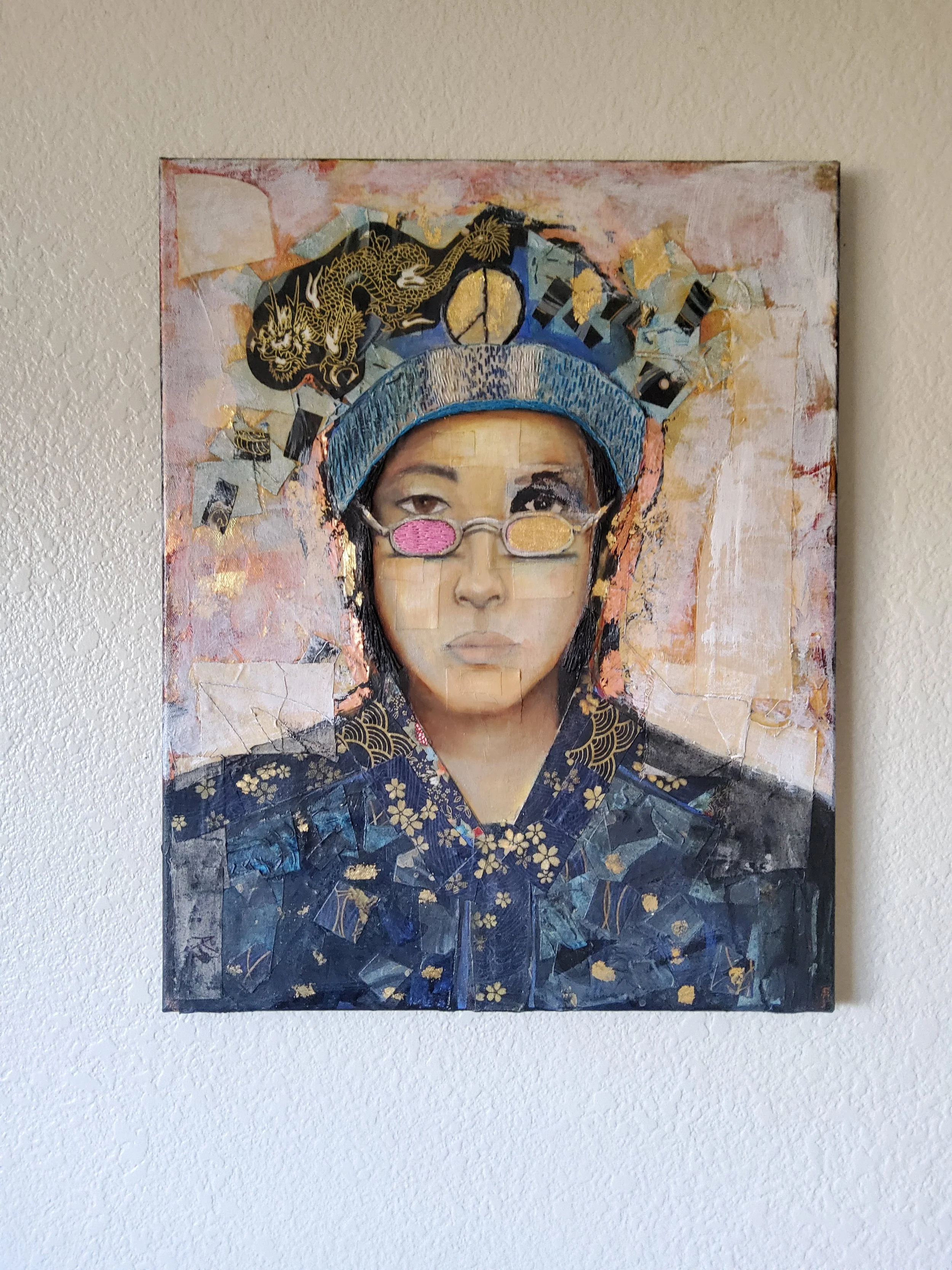  Created in 2022     Mixed Media on canvas 16” x 20” 