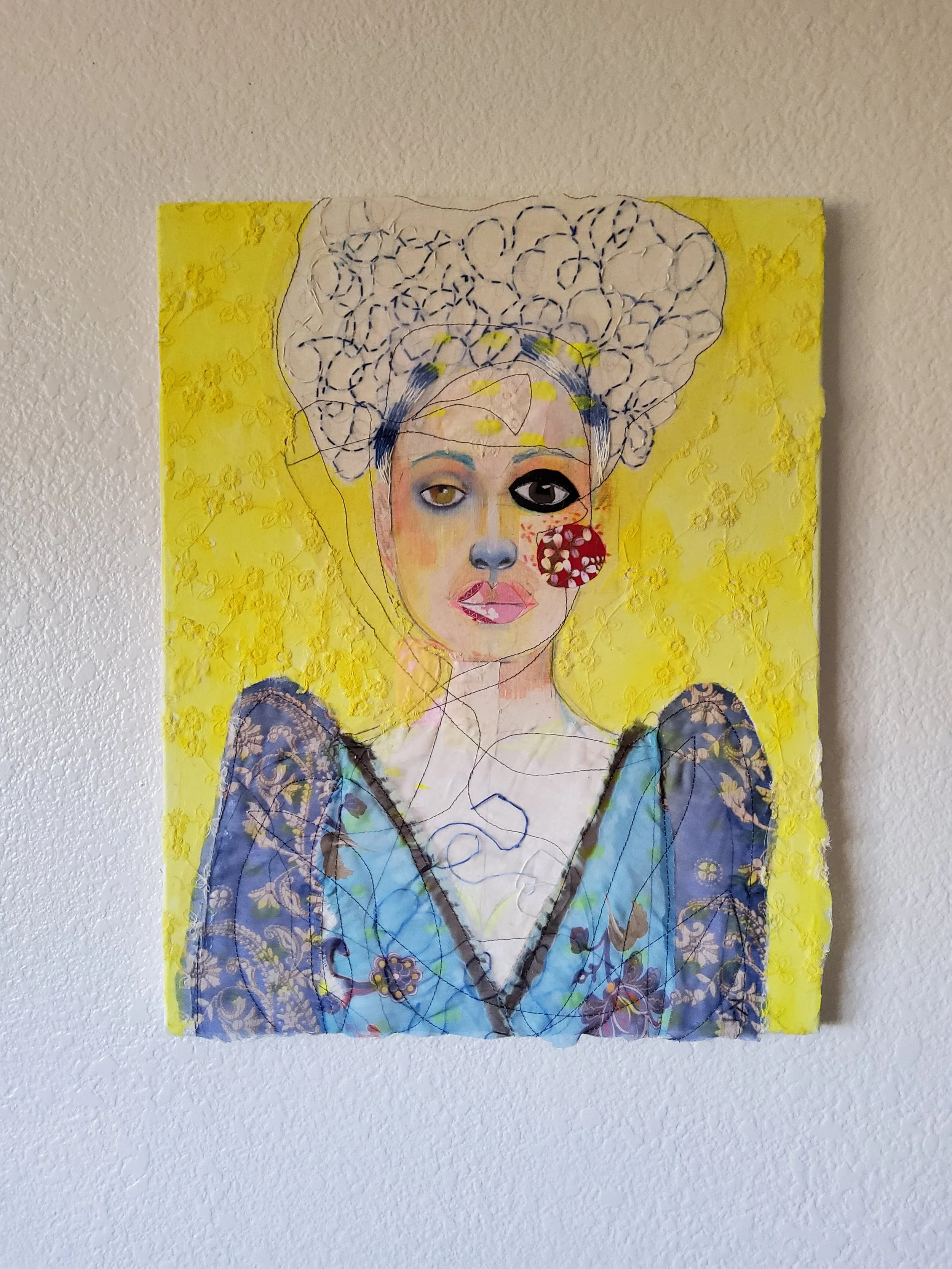  Created in 2022     Mixed Media on canvas 16” x 20” 