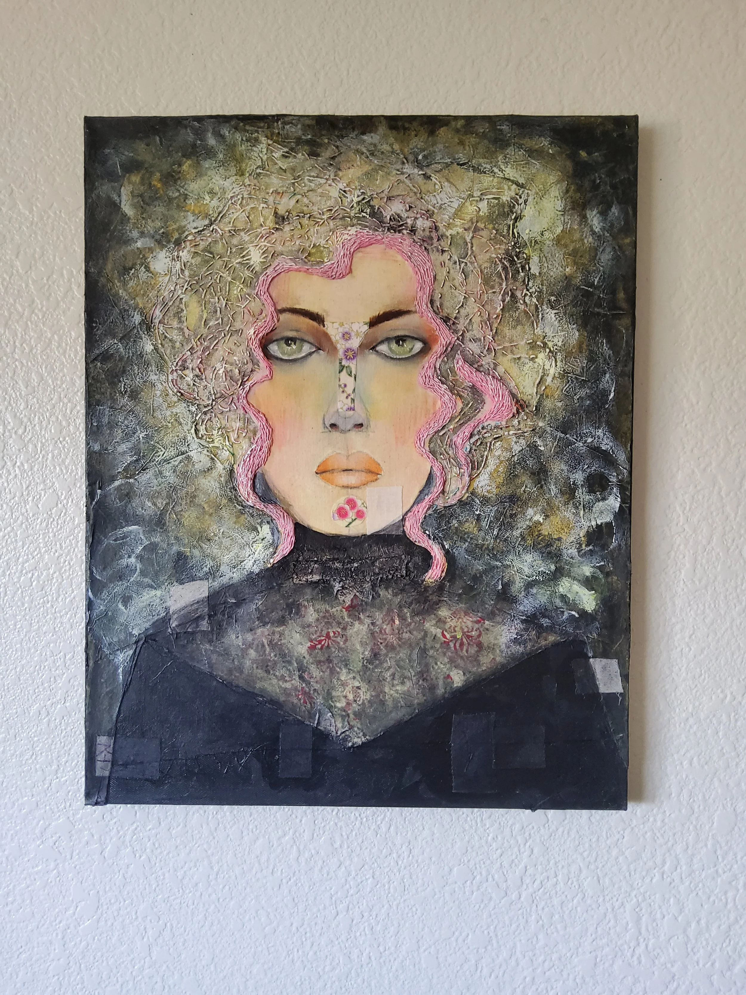  Created in 2022     Mixed Media on canvas 16” x 20” 