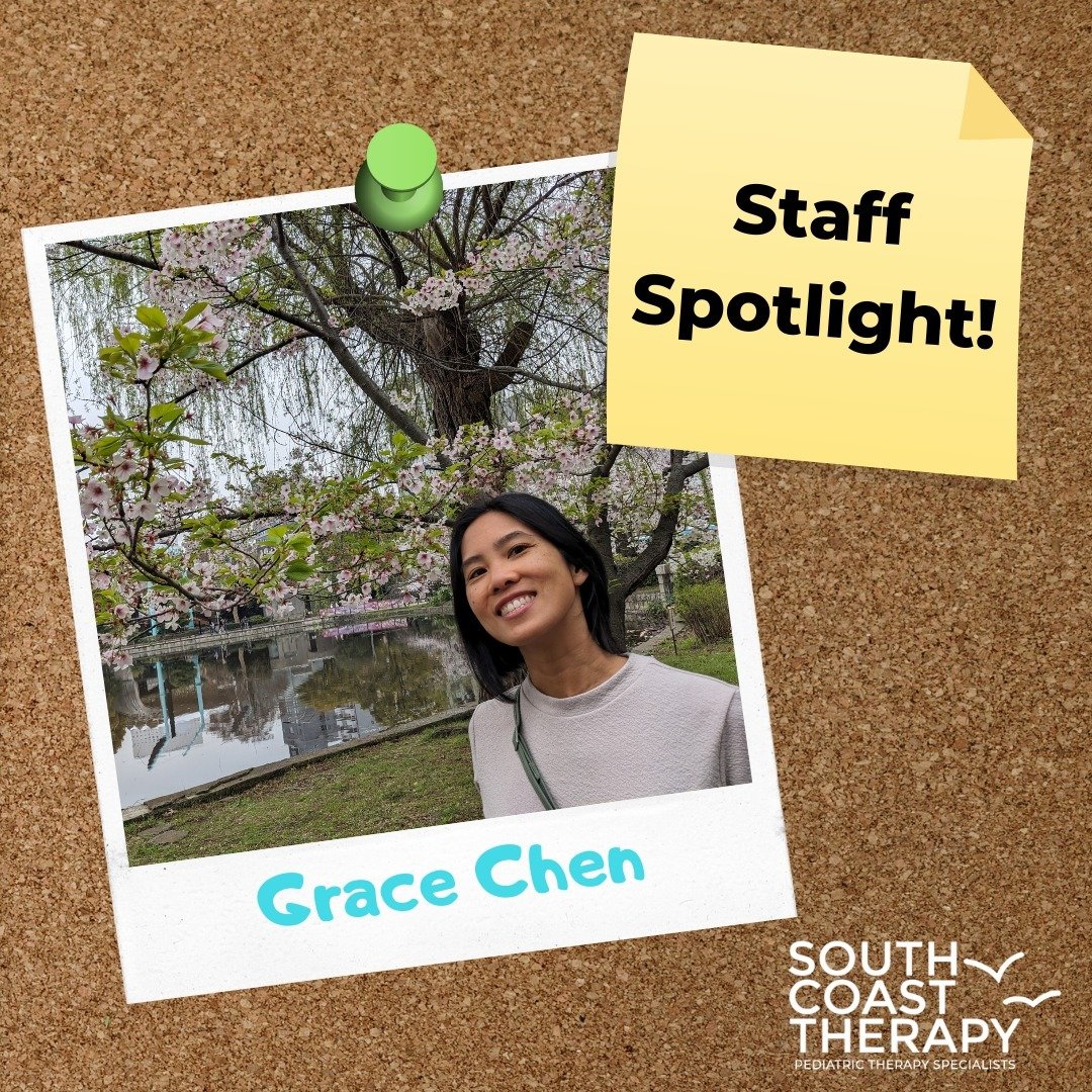 In celebration of OT month, we would like to highlight one of our wonderful occupational therapists, Grace Chen, for our next staff spotlight. Grace has been a therapist for 20+ years. She graduated from USC. What she enjoys most about being a therap