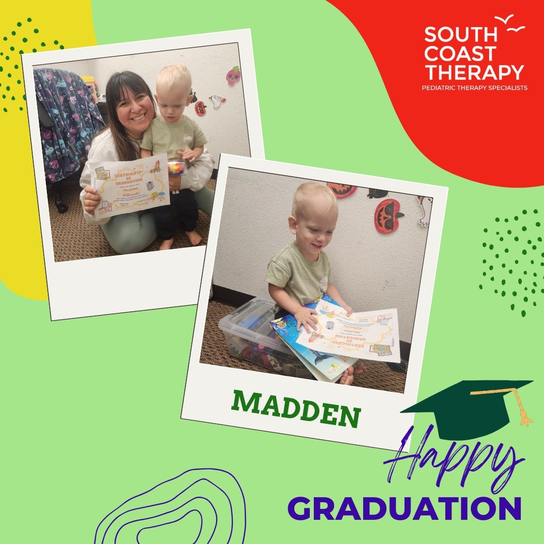 Congratulations to our little guy Madden on graduating from speech therapy. We are so proud of you! #speechtherapygraduate